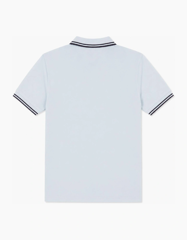 Fred Perry Twin Tipped Polo Shirt Light Ice/Anchor Grey/Anchor Grey