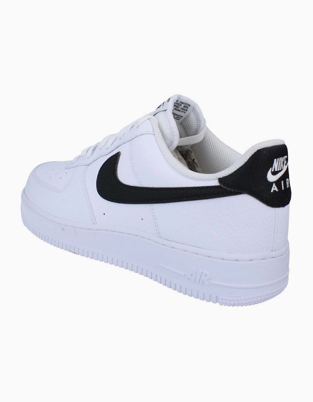 Nike Air Force 1 07 Mens Trainers Ct2302 (Uk 10 Us 11 Eu 45, White Black 100)