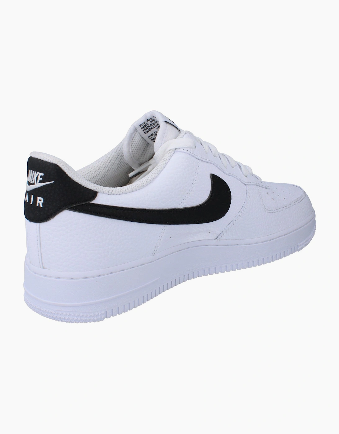 Nike Air Force 1 07 Mens Trainers Ct2302 (Uk 10 Us 11 Eu 45, White Black 100)