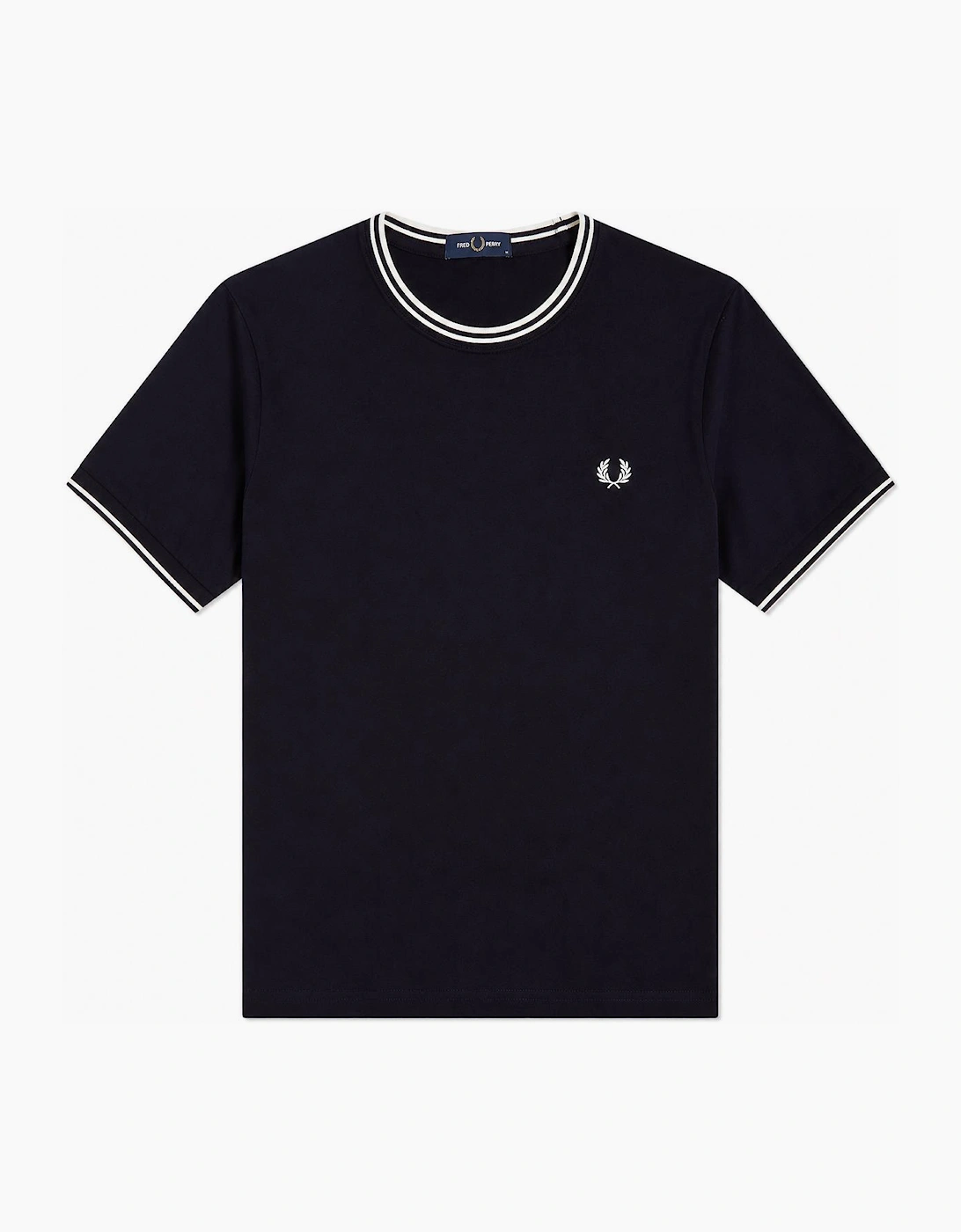 Fred Perry Twin Tipped T-Shirt Navy, 5 of 4