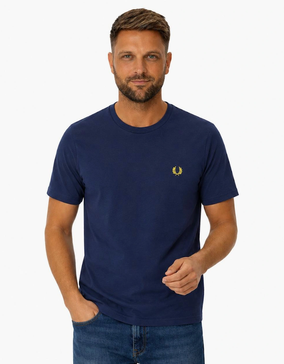 Fred Perry Ringer T-Shirt French Navy