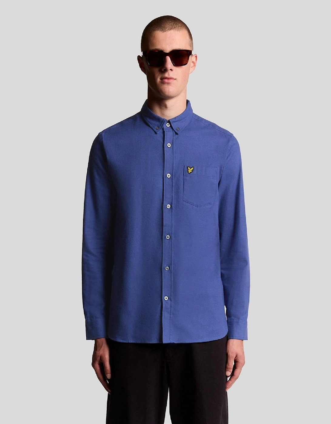 Lyle & Scott Lyle And Scott Men's Flannel Shirt - Blue