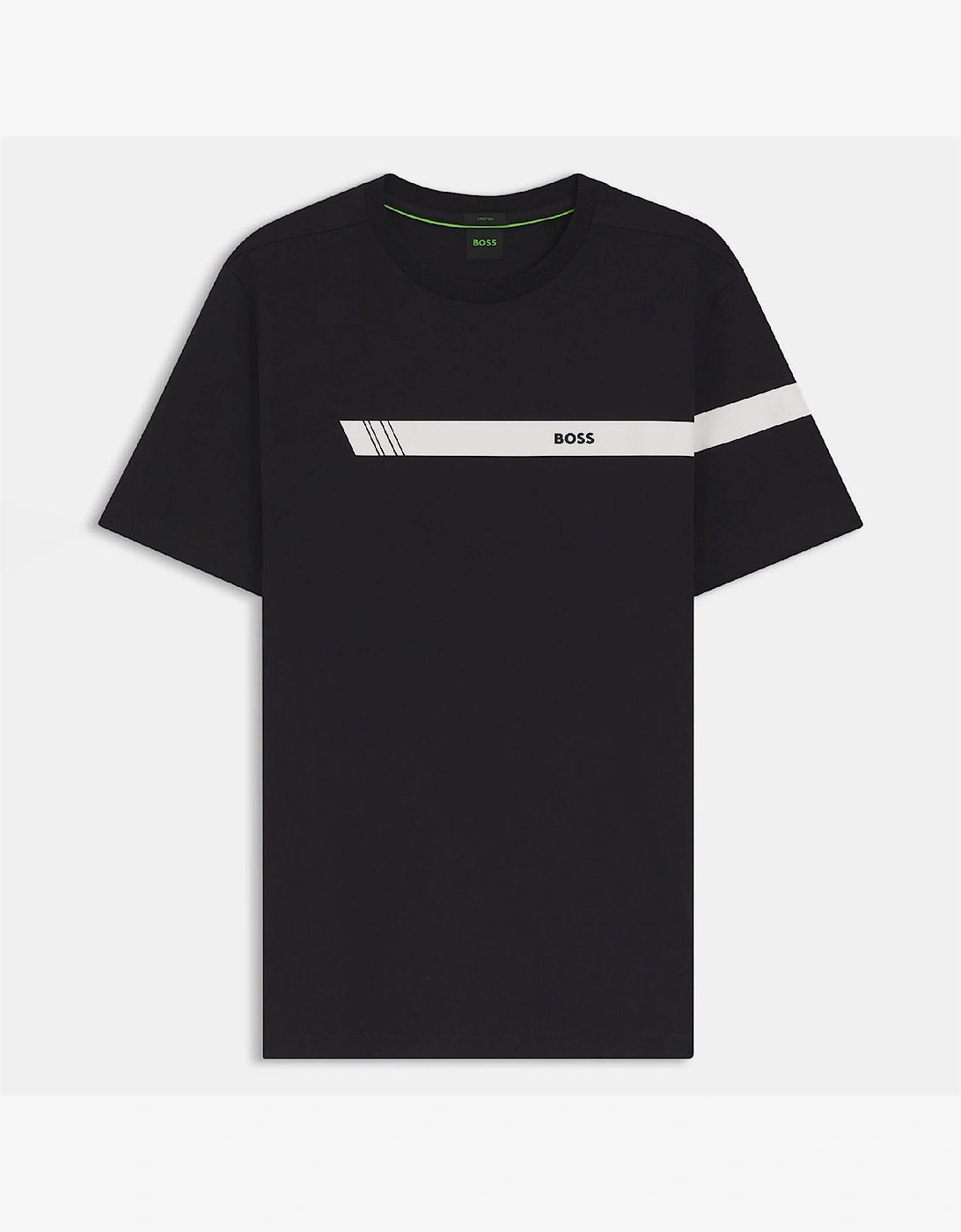 Fit T Shirt with Logo Stripe, 6 of 5