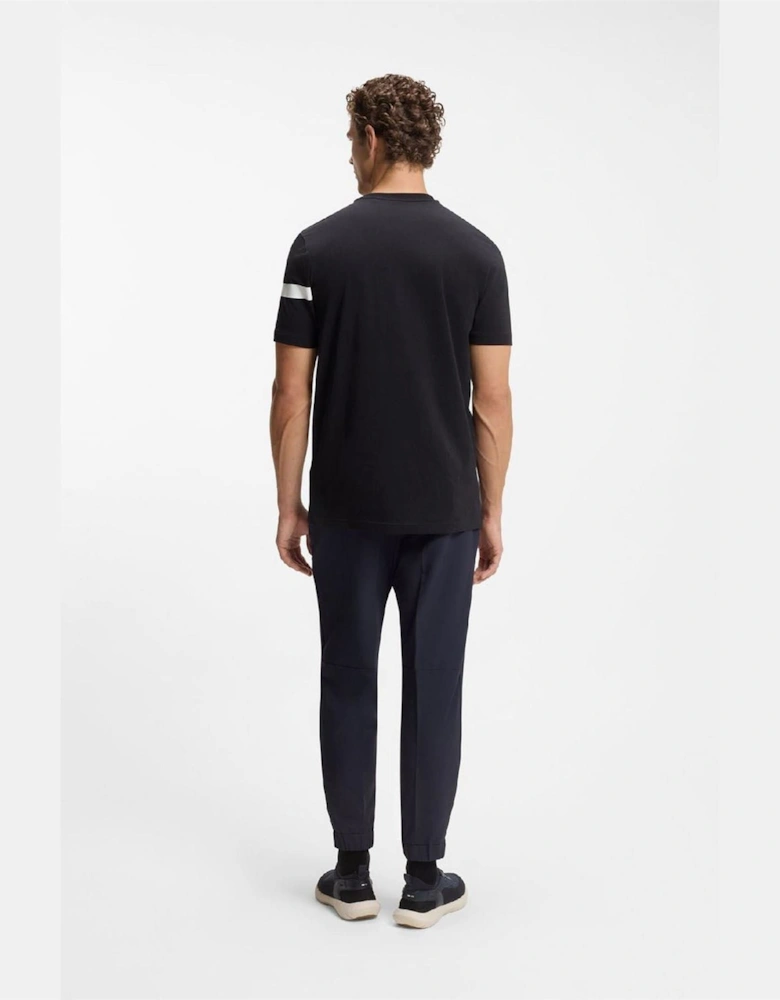 Fit T Shirt with Logo Stripe