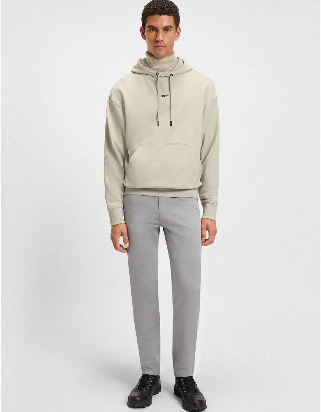 Contrast Logo Hoodie