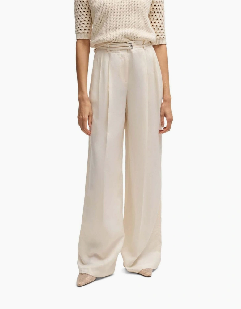 W Relaxed Fit Wide Leg Trousers