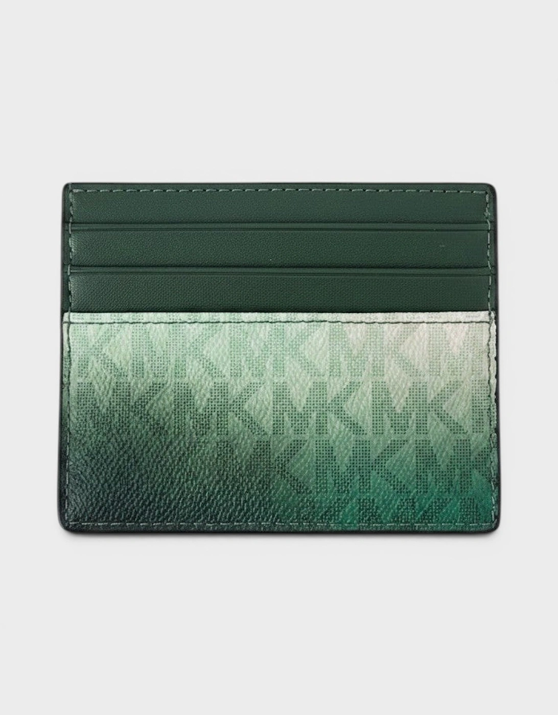 Logo Tall Card Case Cooper Moss Green Multi