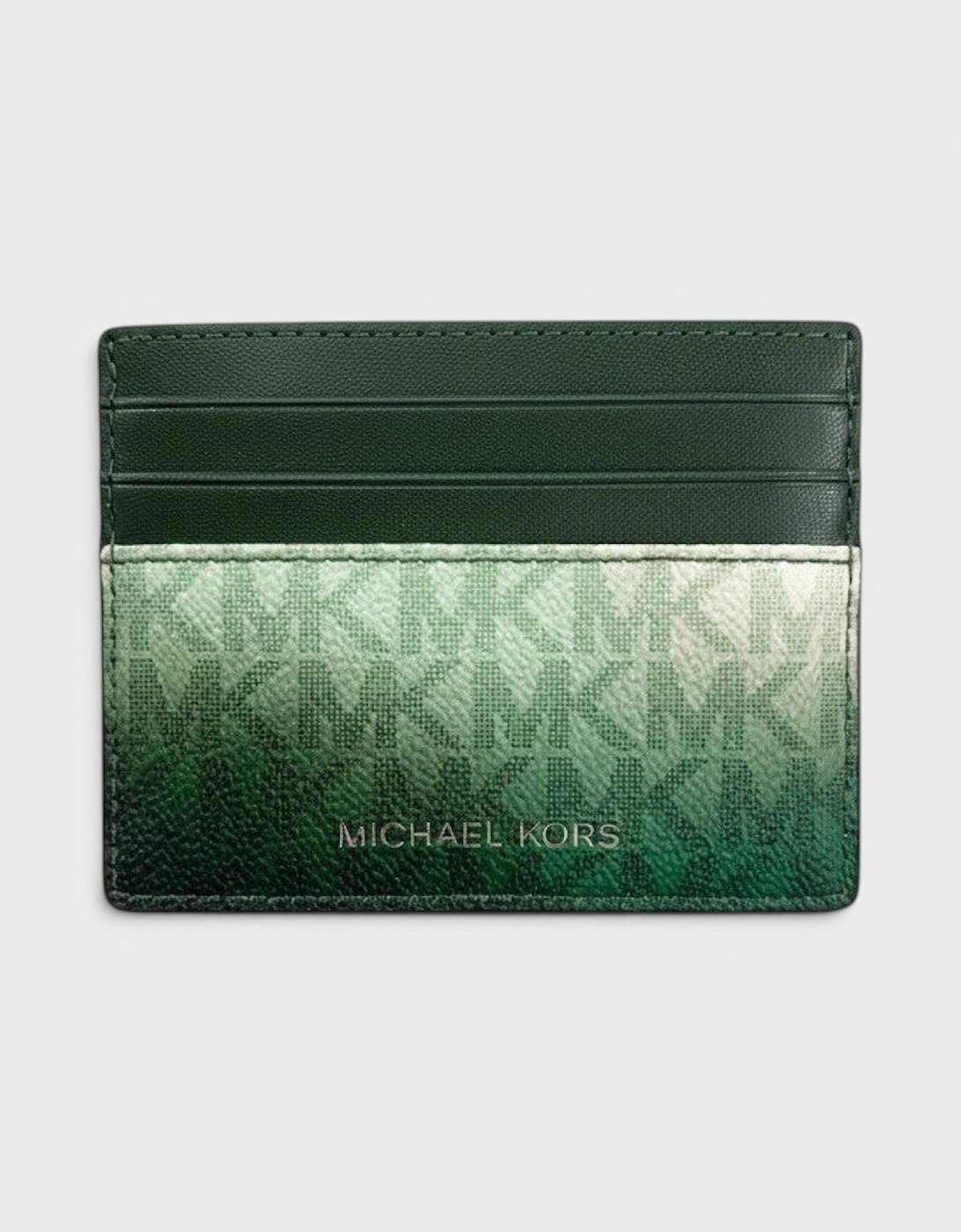 Logo Tall Card Case Cooper Moss Green Multi