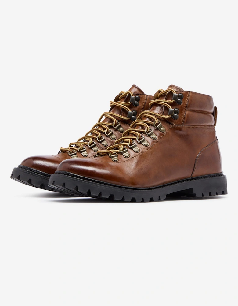 Oliver Sweeney Washed & Tumbled Calf Leather Hiker Boots