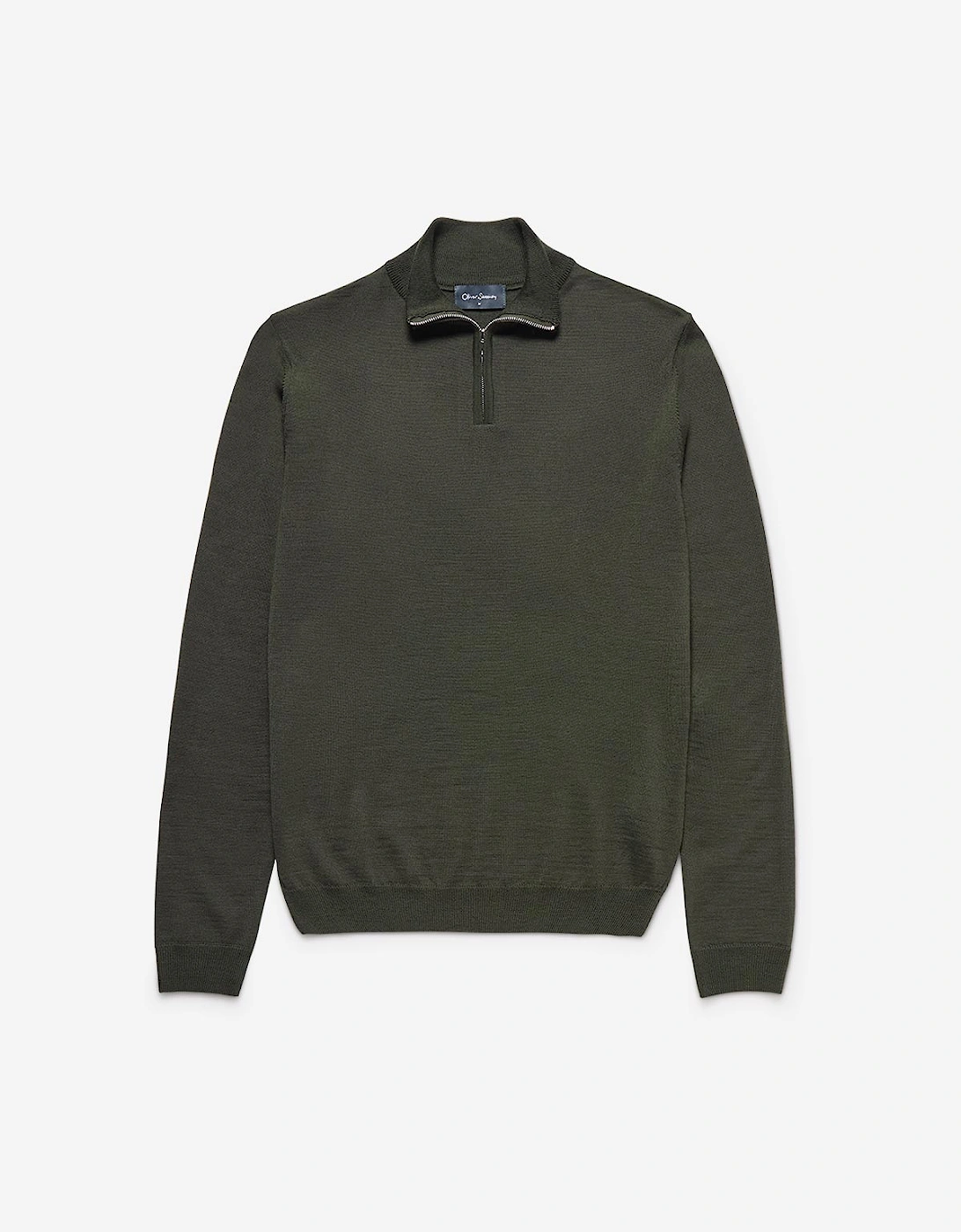 Oliver Sweeney Merino Wool Quarter Zip Jumper