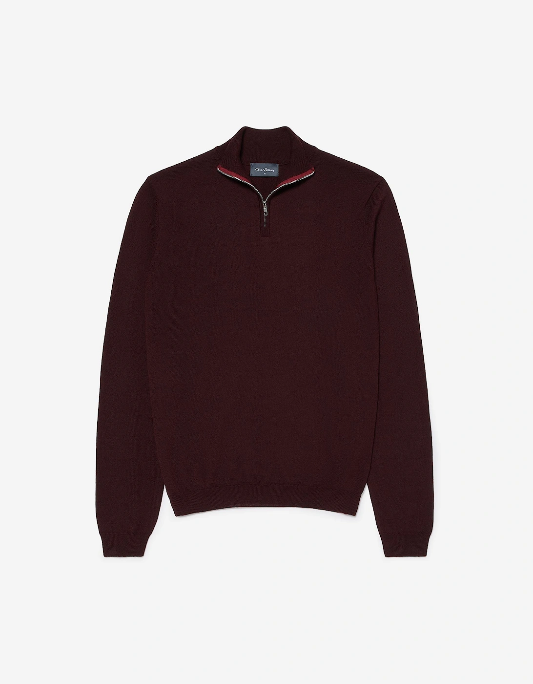 Oliver Sweeney Merino Wool Blend Quarter Zip Jumper