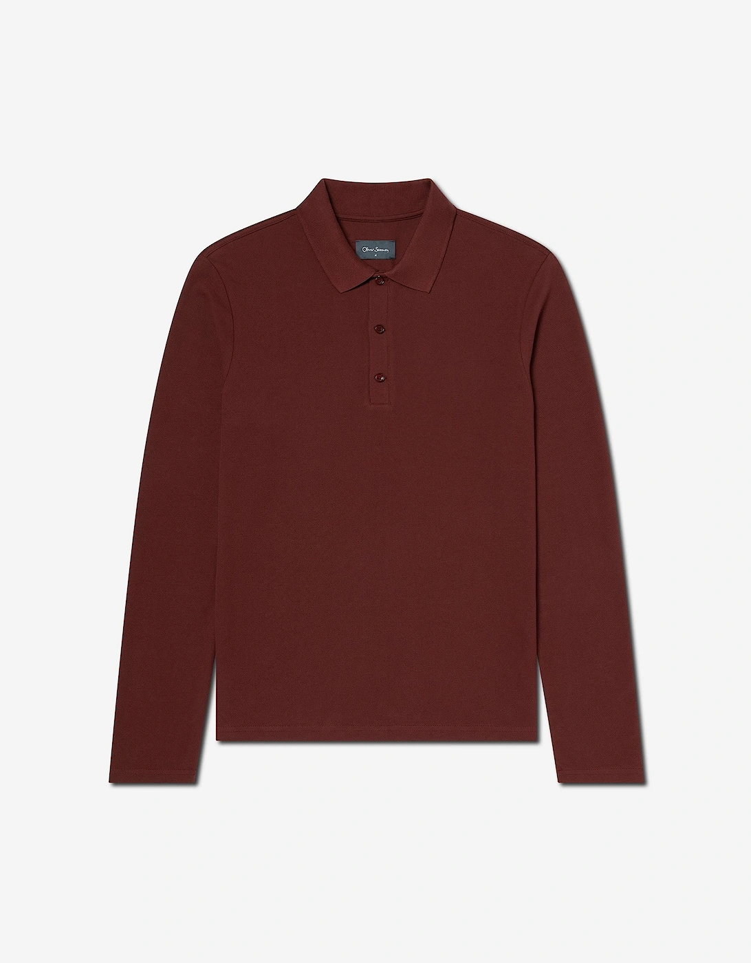 Oliver Sweeney Long Sleeve Cotton Pique Polo Shirt