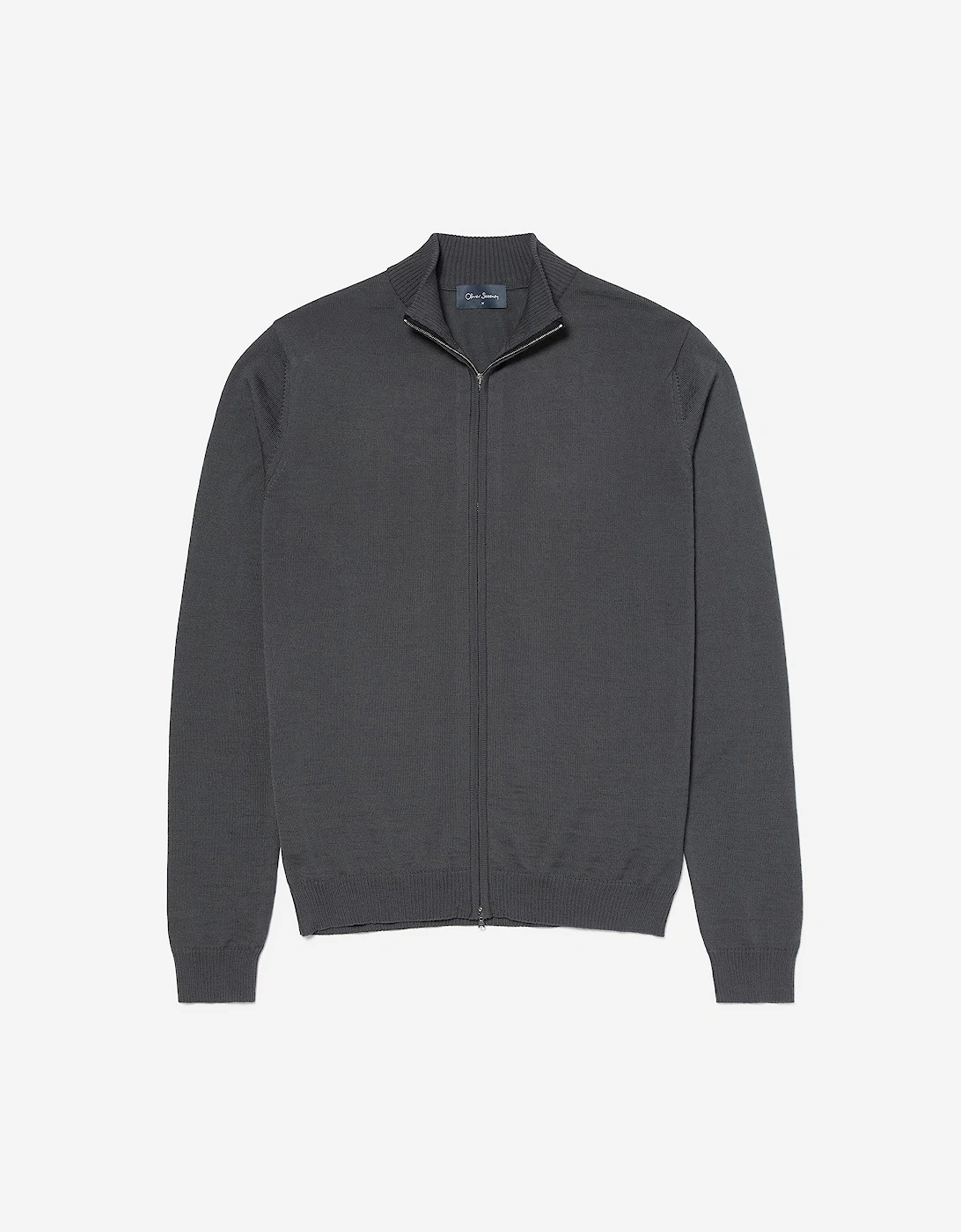 Oliver Sweeney Merino Wool Blend Zip Through Jumper