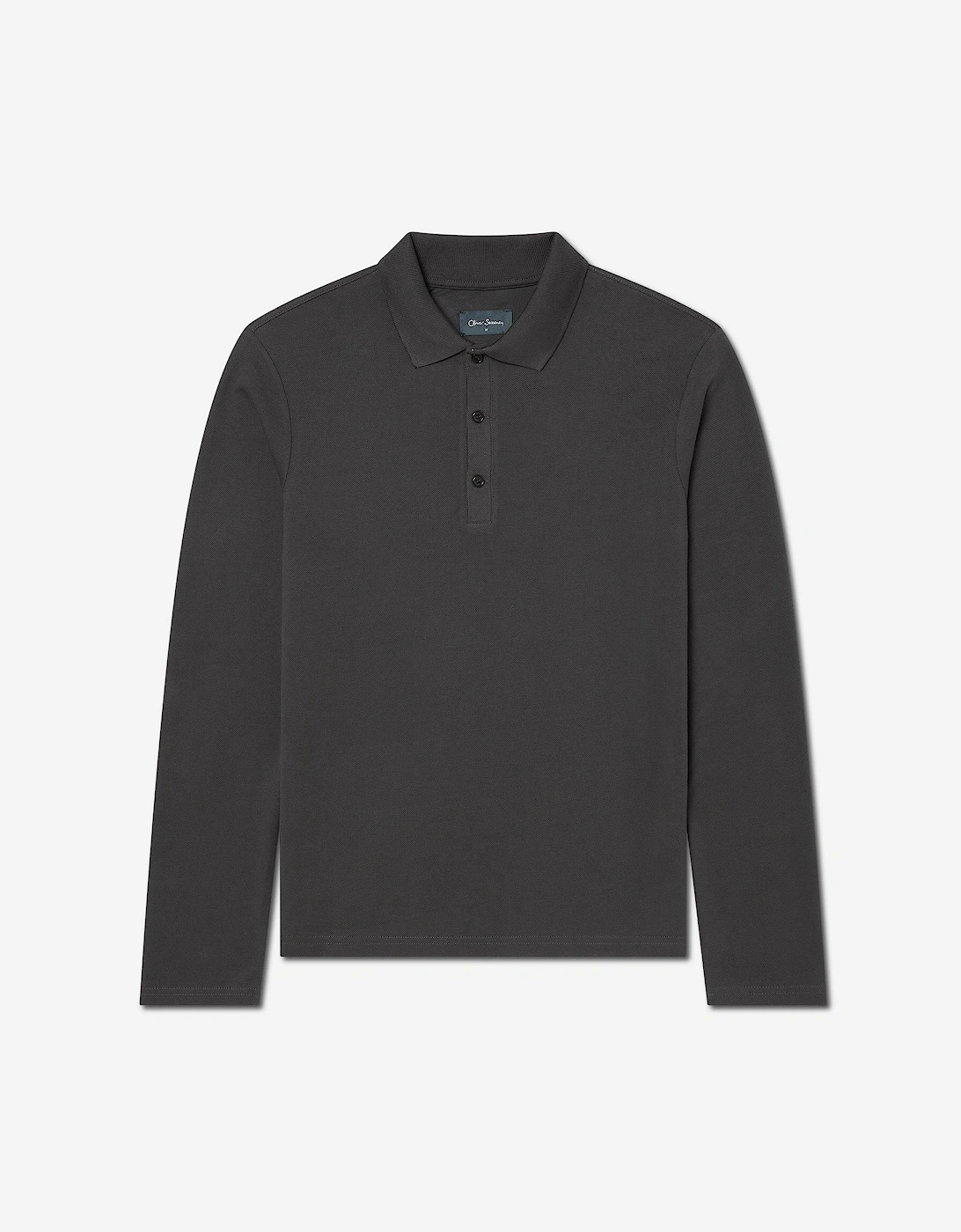 Oliver Sweeney Long Sleeve Cotton Pique Polo Shirt