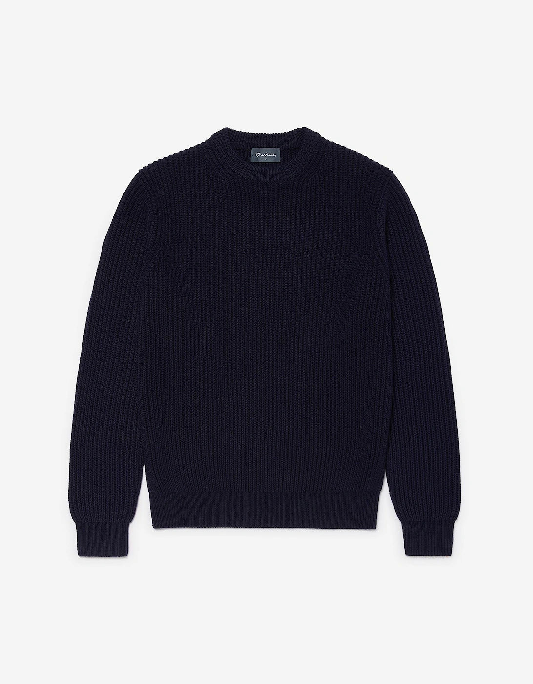 Oliver Sweeney Ribbed Wool Blend Crew Neck Jumper