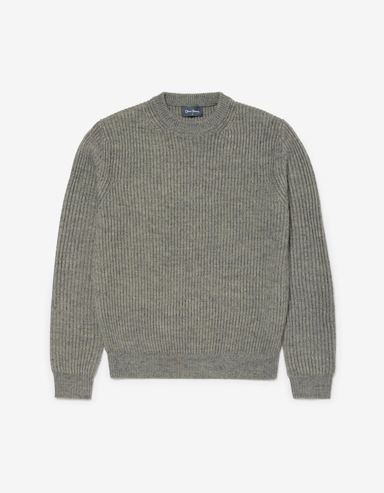 Oliver Sweeney Ribbed Wool Blend Crew Neck Jumper