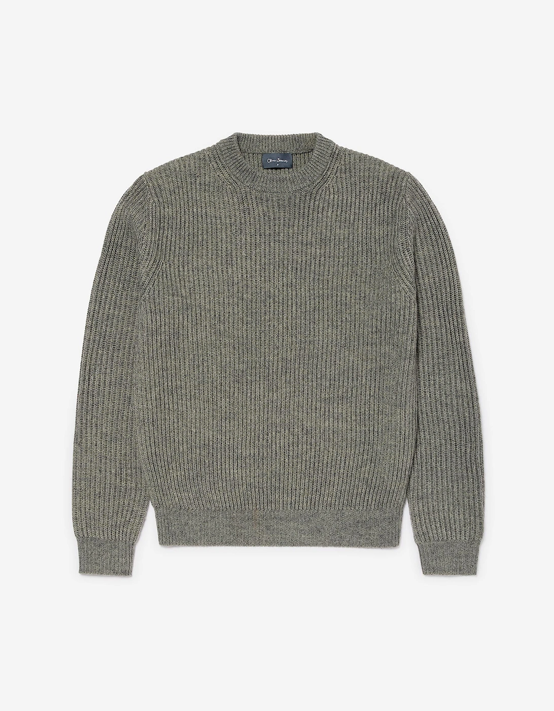 Oliver Sweeney Ribbed Wool Blend Crew Neck Jumper