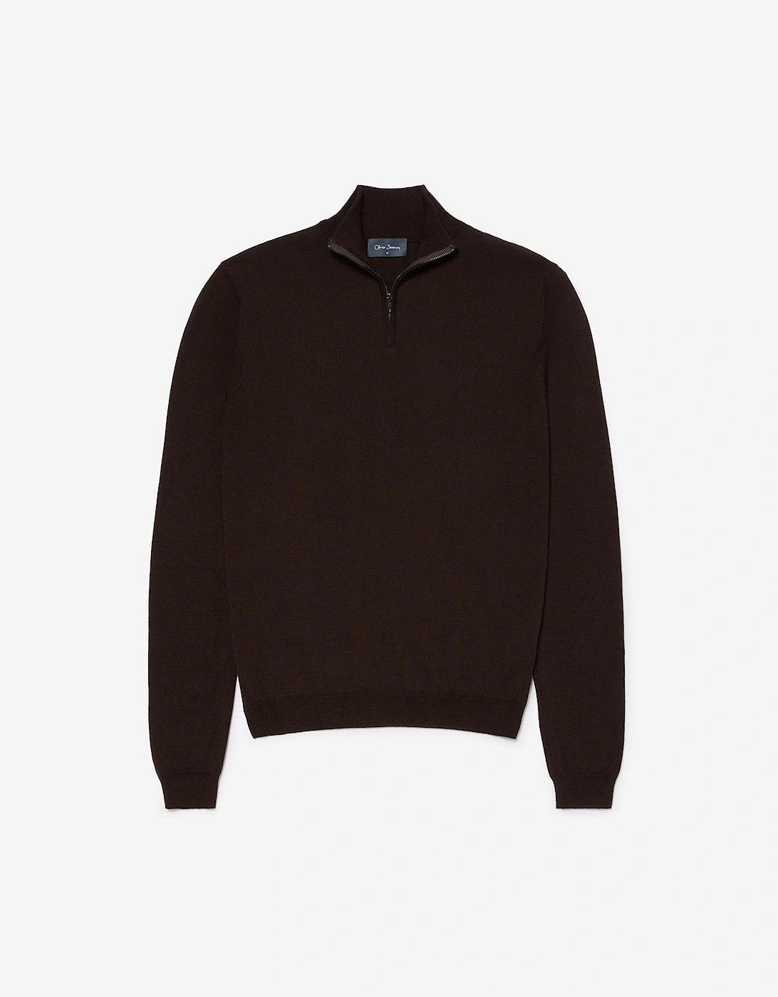 Oliver Sweeney Merino Wool Blend Quarter Zip Jumper