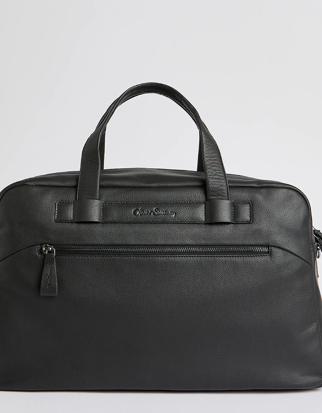 Oliver Sweeney Men's Black Milled Leather Holdall - Size: One Size