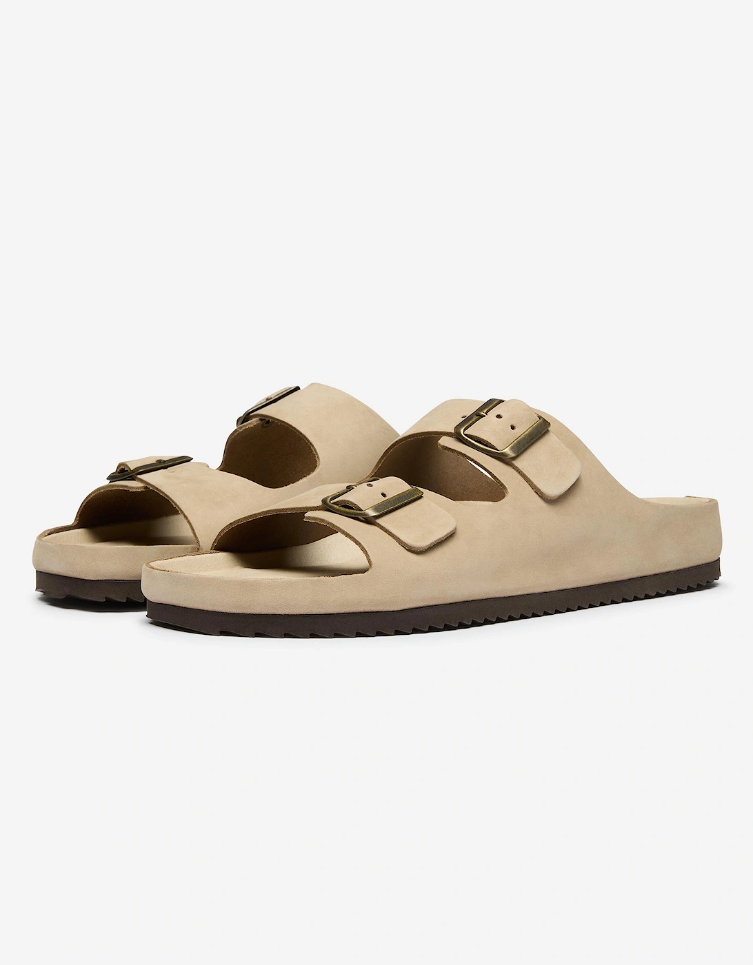 Oliver Sweeney Men's Cream/Brown Nubuck Sandals 