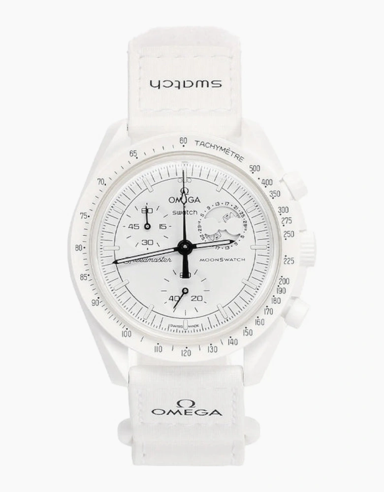 SWATCH X OMEGA MISSION TO MOONPHASE SNOOPY WHITE