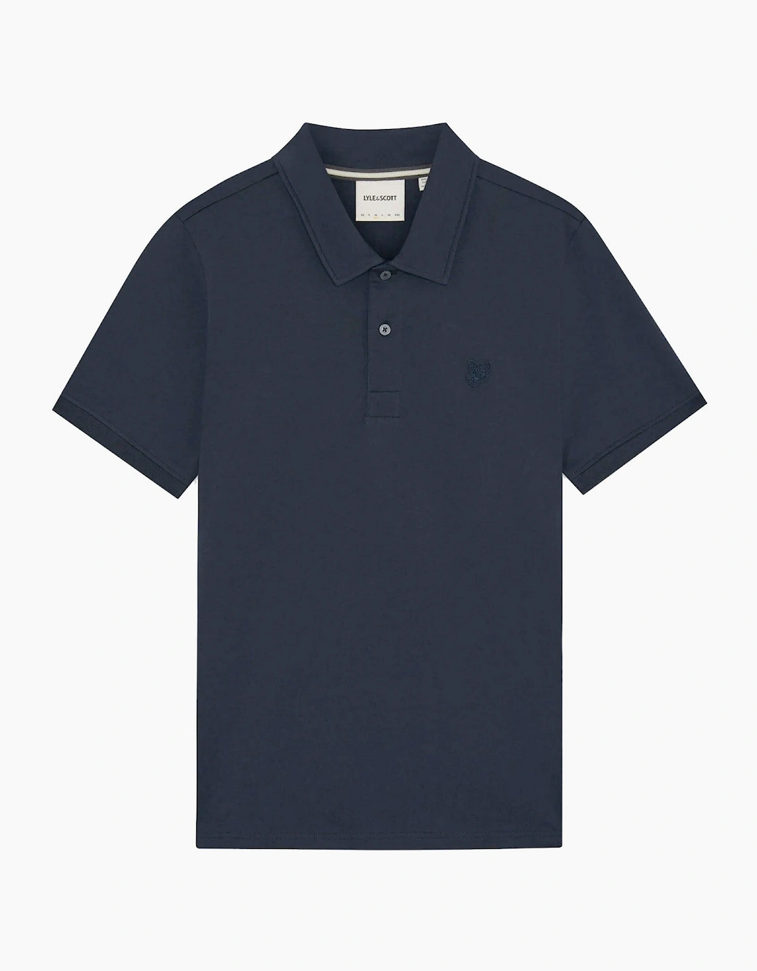 Lyle And Scott Men's Navy Lyle & Scott Pintuck Cuff Polo Shirt  38 Medium