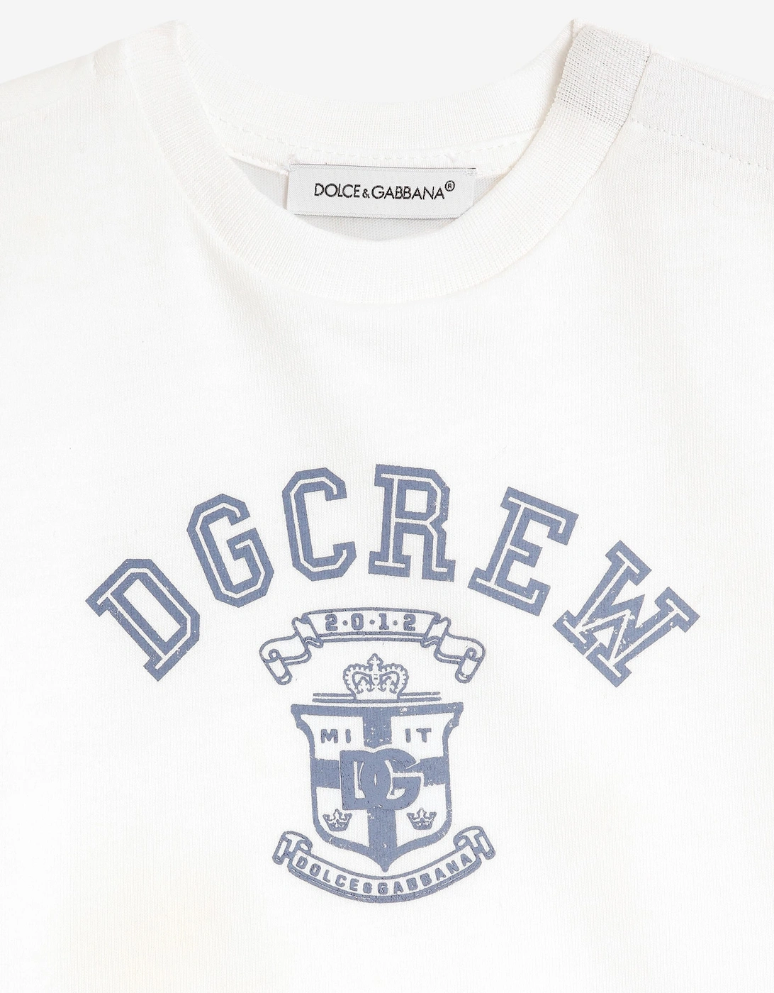 Dolce & Gabbana Baby Boys DG Crew T-Shirt in White