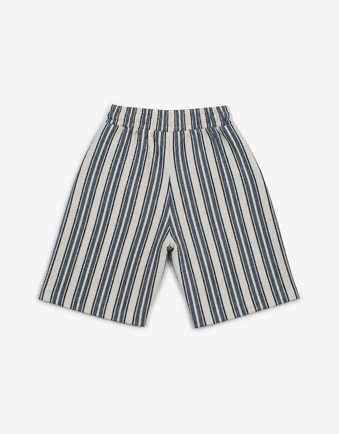Bel-Air Boys Striped Shirt and Shorts Set in Blue