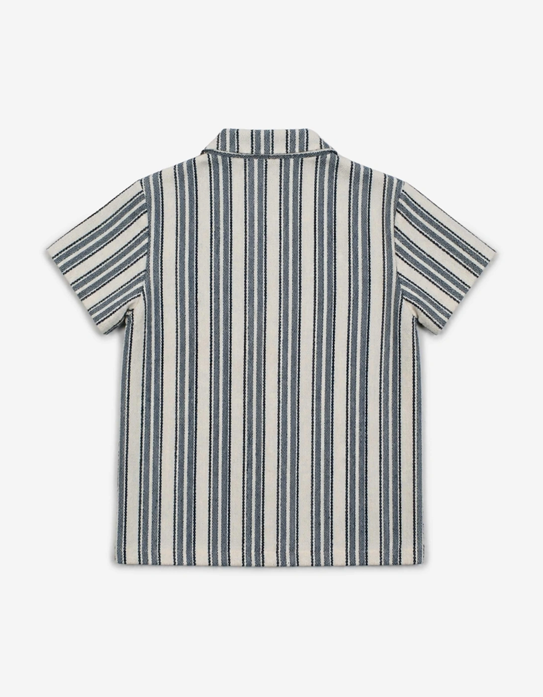 Bel-Air Boys Striped Shirt and Shorts Set in Blue