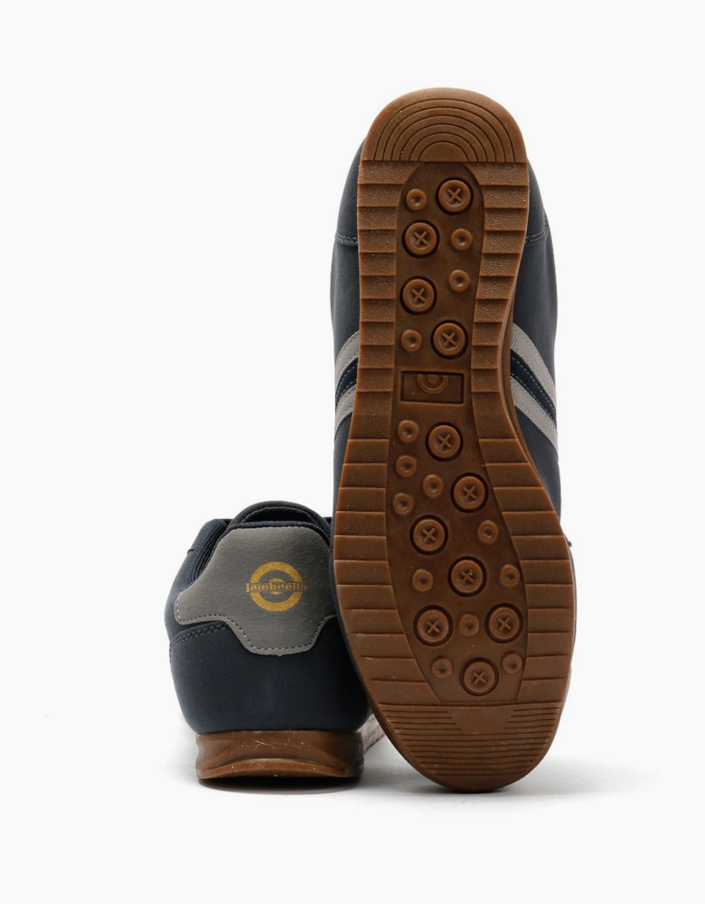 Lambretta Tackle Men's Navy/Charcoal Trainers