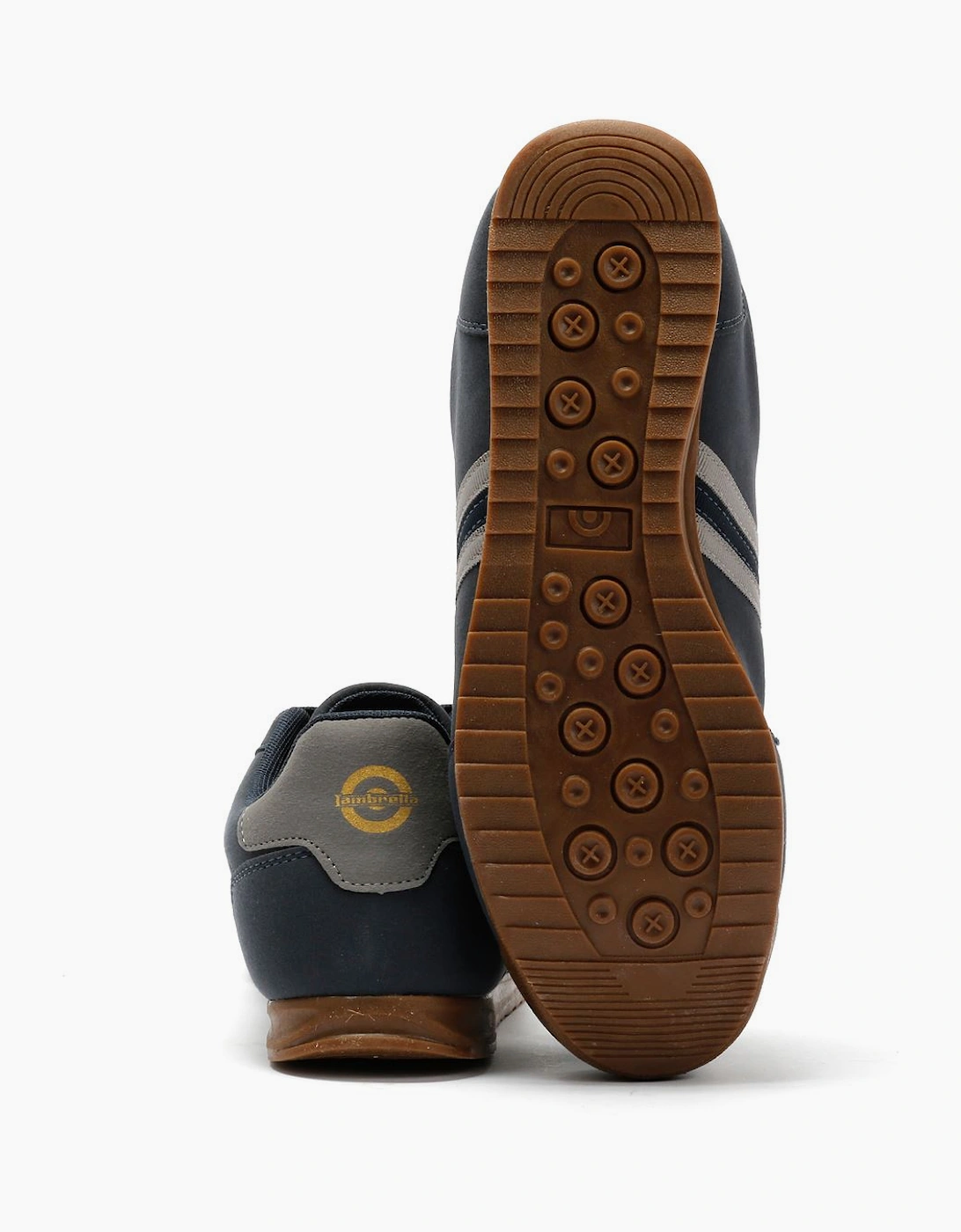 Lambretta Tackle Men's Navy/Charcoal Trainers