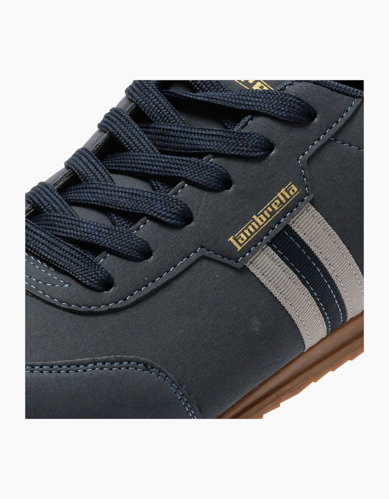Lambretta Tackle Men's Navy/Charcoal Trainers