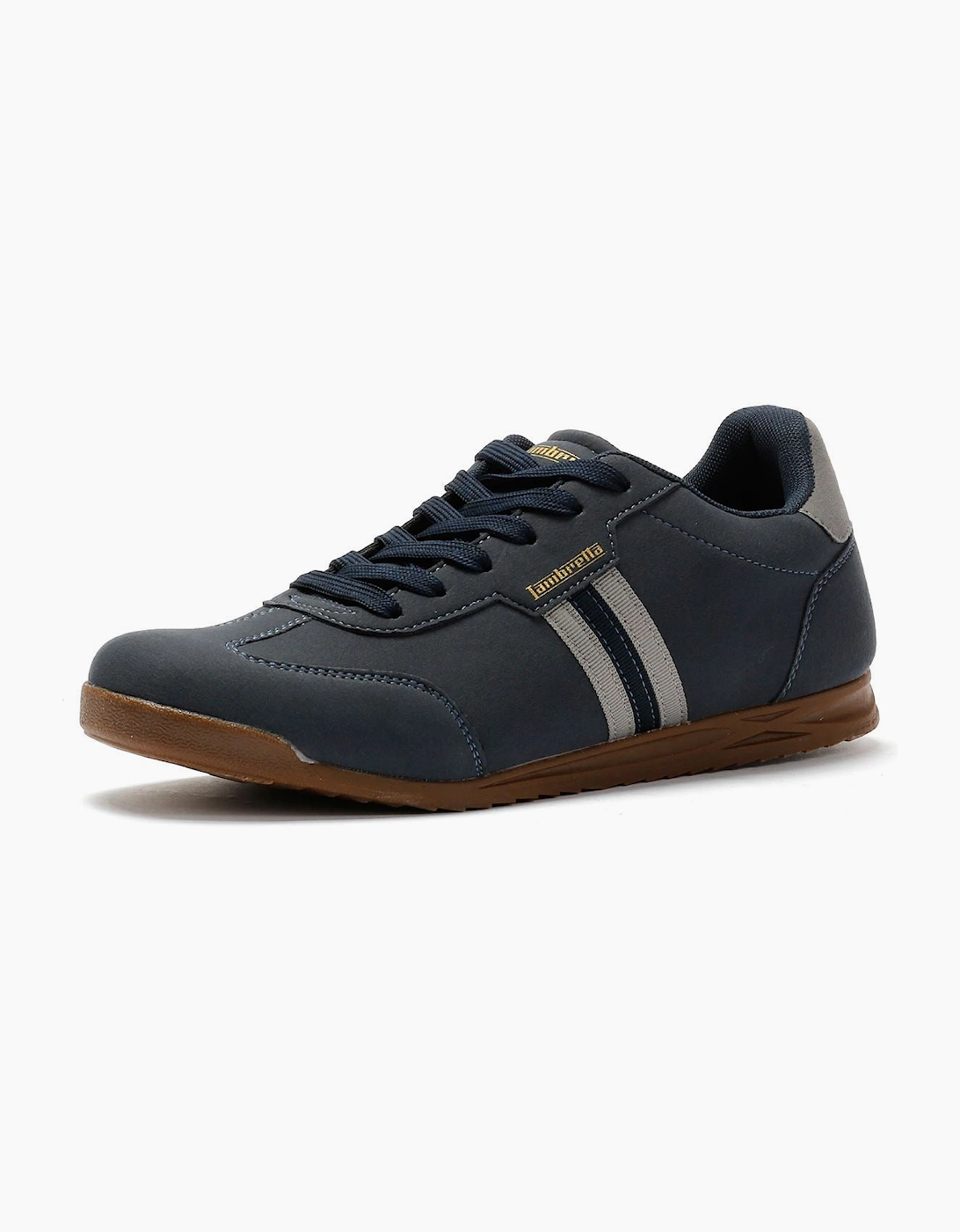 Lambretta Tackle Men's Navy/Charcoal Trainers
