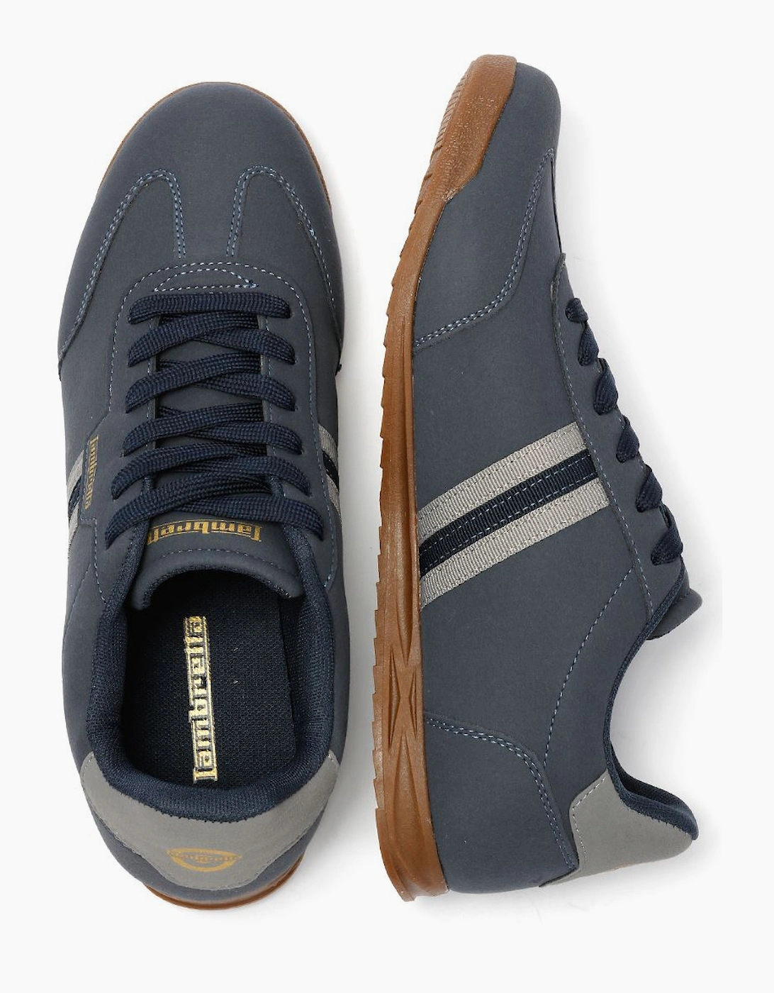 Lambretta Tackle Men's Navy/Charcoal Trainers