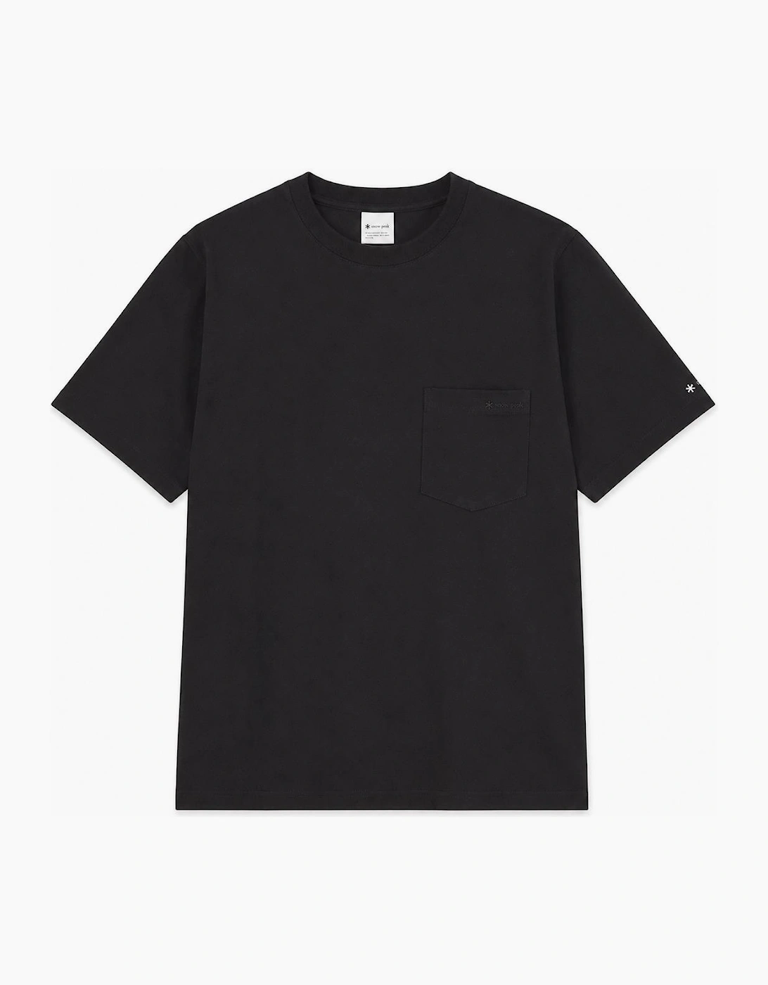 Snow Peak Recycled Cotton Heavy Short Sleeve T-Shirt Black, 4 of 3