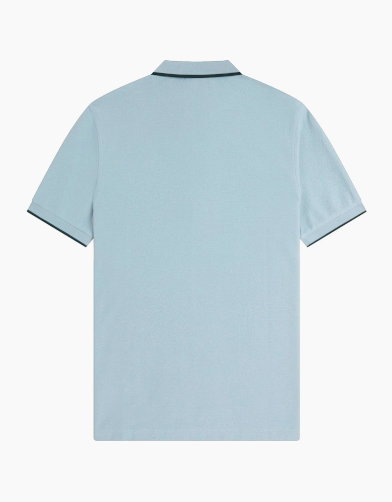 Fred Perry Crepe Pique Zip Neck Polo Shirt