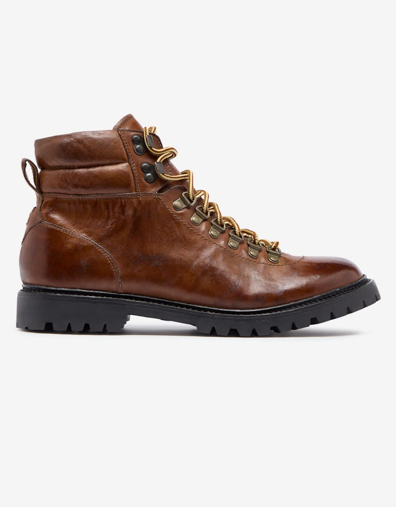 Oliver Sweeney Washed & Tumbled Calf Leather Hiker Boots