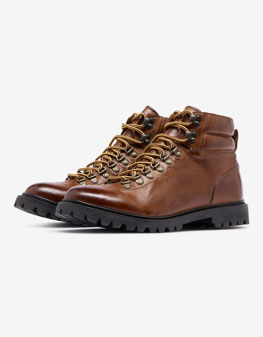 Oliver Sweeney Washed & Tumbled Calf Leather Hiker Boots