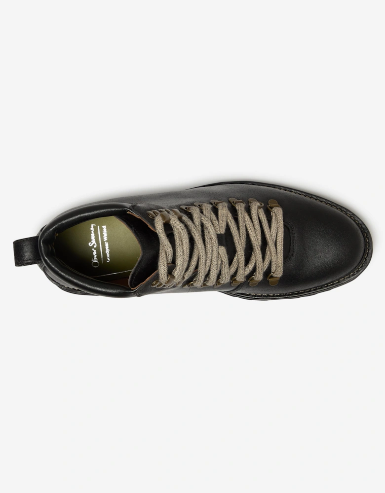 Oliver Sweeney Waxed Leather Hiker Boots