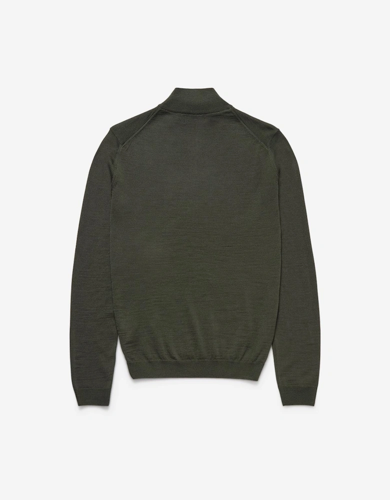 Oliver Sweeney Merino Wool Quarter Zip Jumper