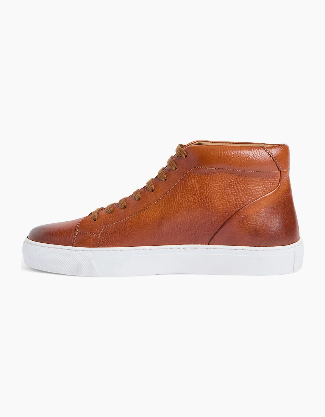 Oliver Sweeney Antiqued Leather Mid-cut Trainers