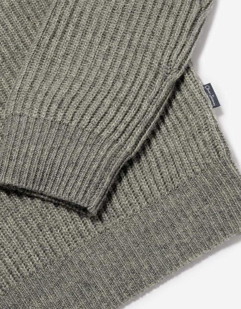 Oliver Sweeney Ribbed Wool Blend Crew Neck Jumper