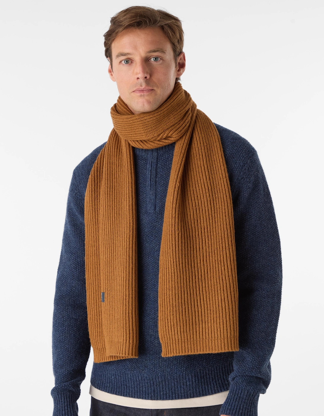 Oliver Sweeney Wool Blend Ribbed Scarf