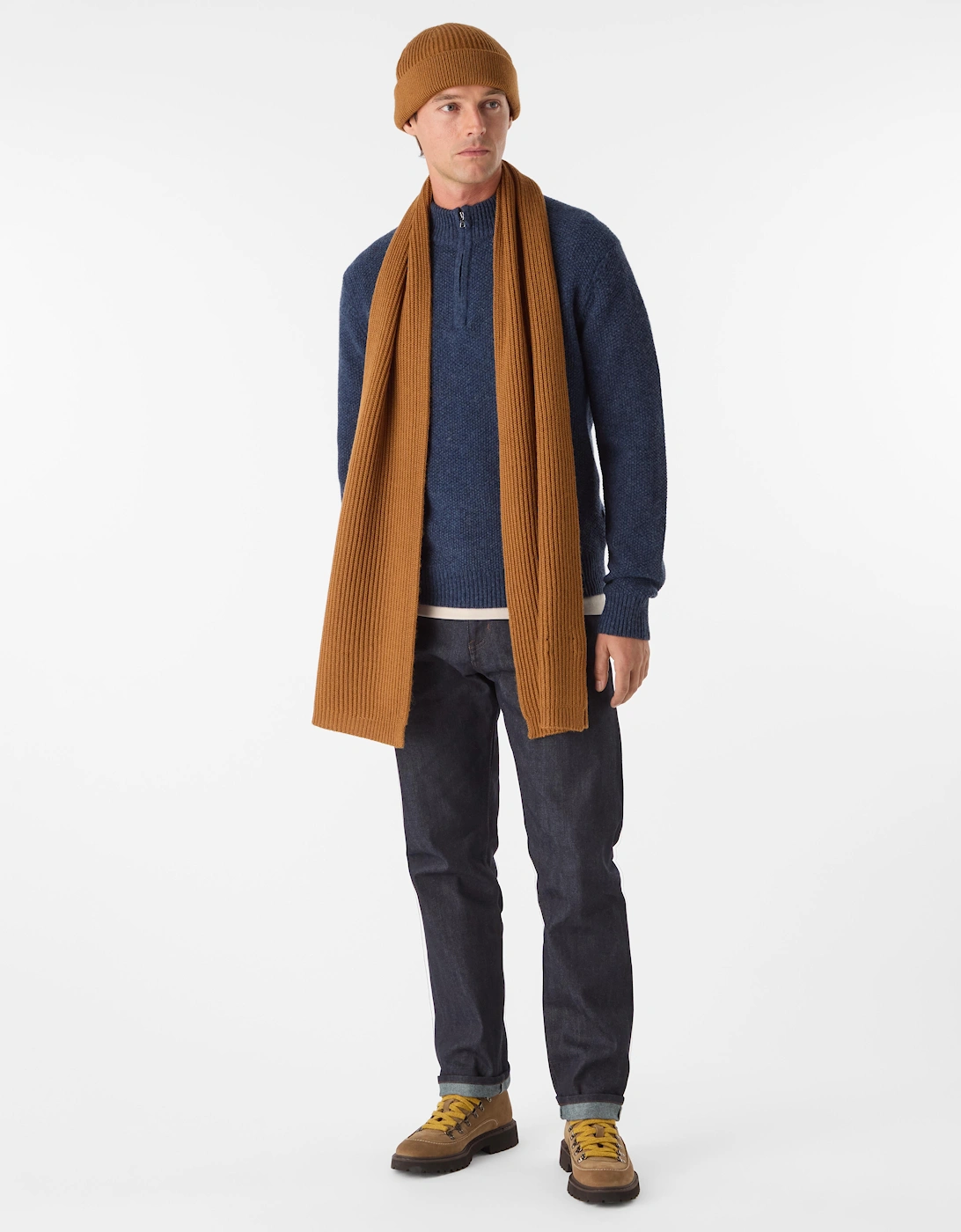 Oliver Sweeney Wool Blend Ribbed Scarf