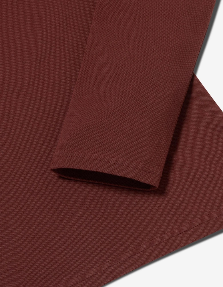 Oliver Sweeney Long Sleeve Cotton Pique Polo Shirt