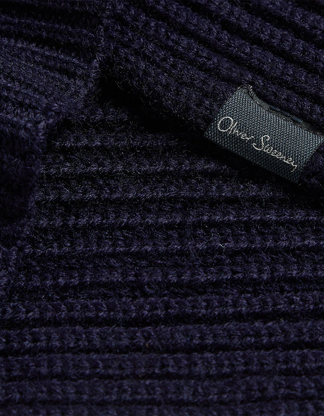 Oliver Sweeney Wool Blend Ribbed Scarf