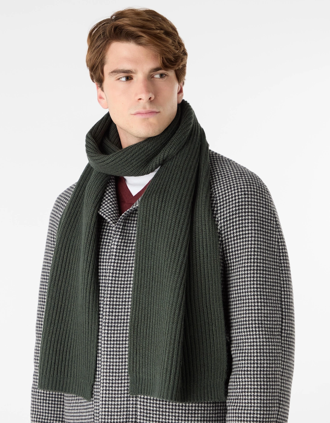 Oliver Sweeney Wool Blend Ribbed Scarf