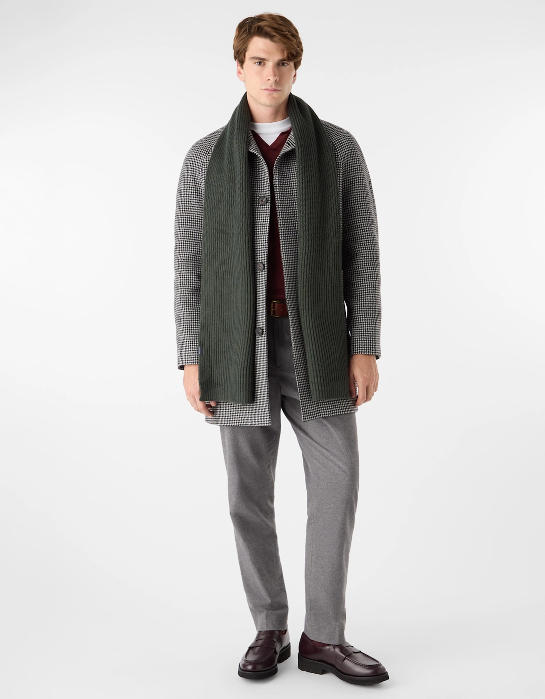 Oliver Sweeney Wool Blend Ribbed Scarf