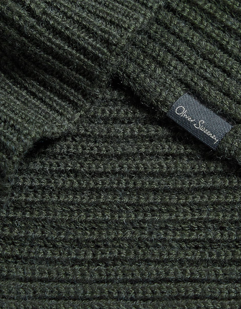Oliver Sweeney Wool Blend Ribbed Scarf