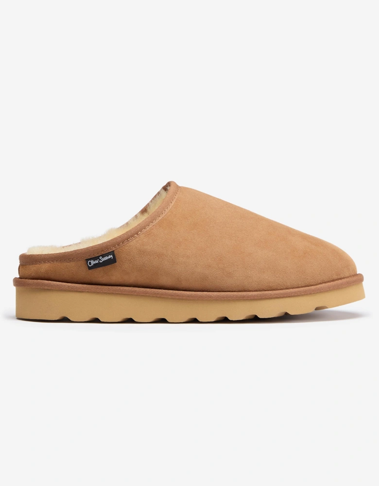 Oliver Sweeney Suede/Shearling Mule Slippers